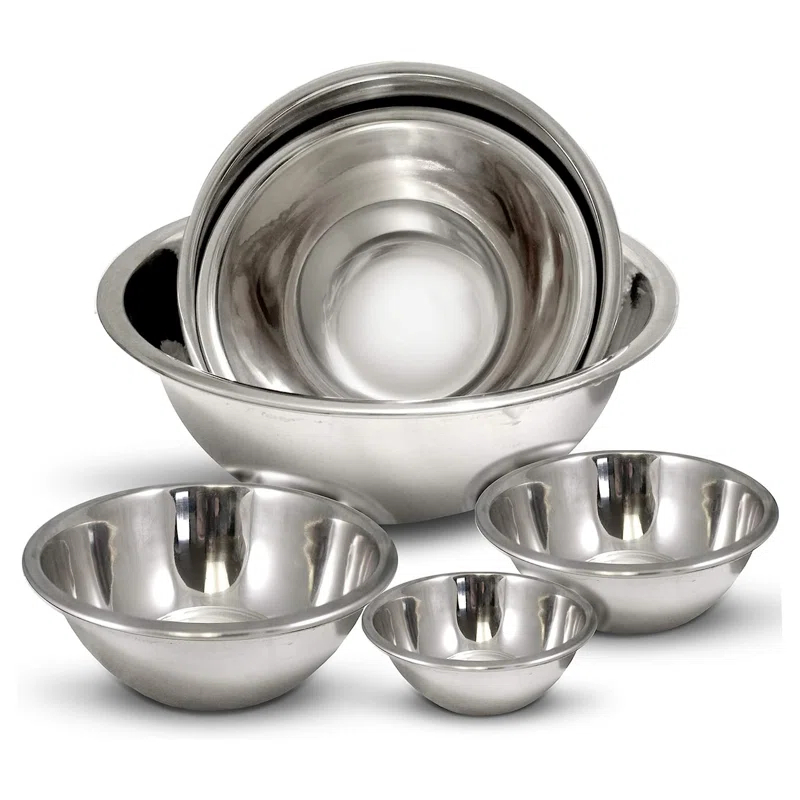 Stainless Steel 6 Piece Nested Mixing Bowl Set (Set of 6)