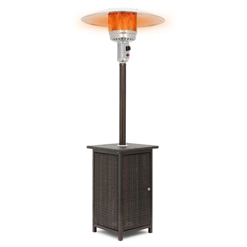 MoNiBloom Outdoor Patio Heater, 48,000 BTU Gas Propane Standing Patio Heater for Commercial & Residential Use