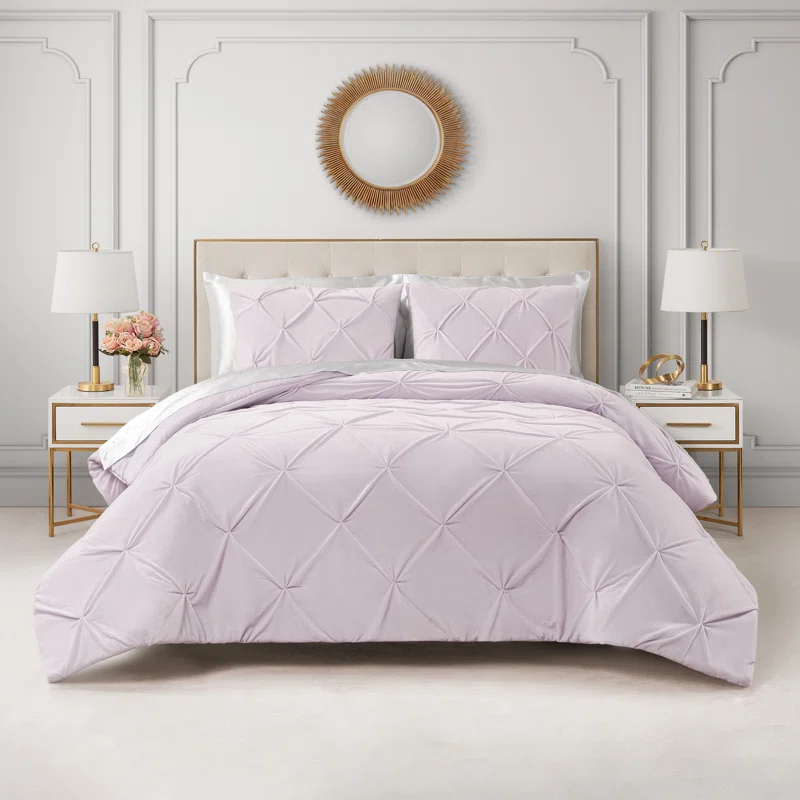 Juicy Couture Juicy Couture Kiss Pleat Plush Micromink Comforter Sets