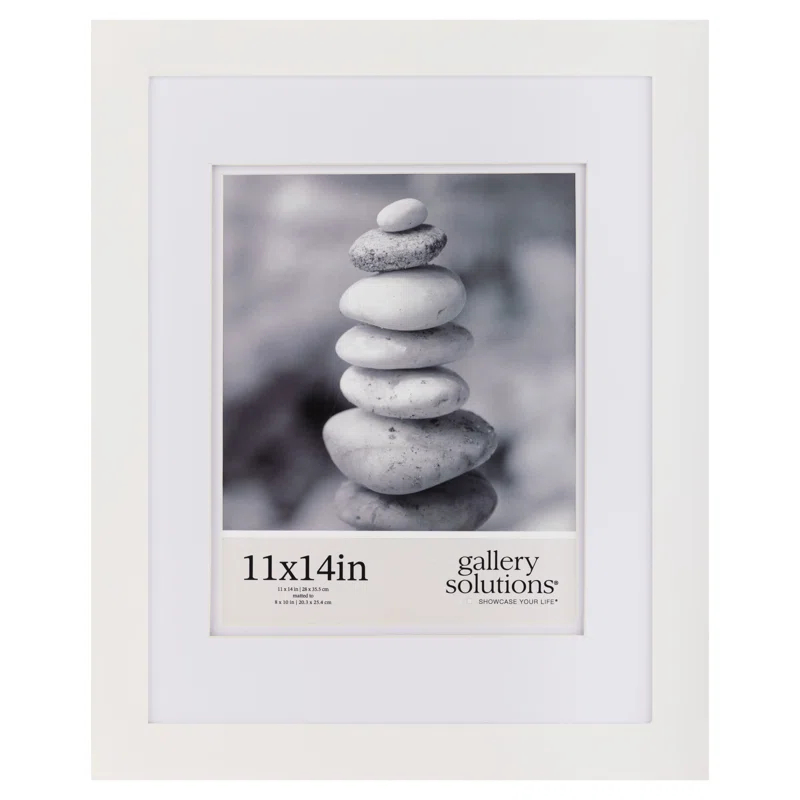 Gallery Solutions Gallery Solutions Wall Mount Double Airfloat Mat Picture Frame