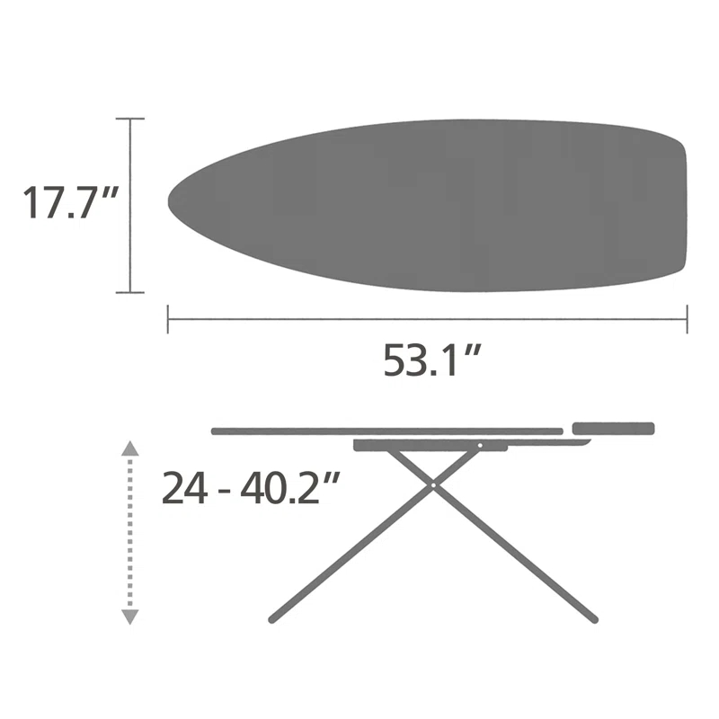 Brabantia Size D XL Ironing Board with Heat Resistant Parking Zone
