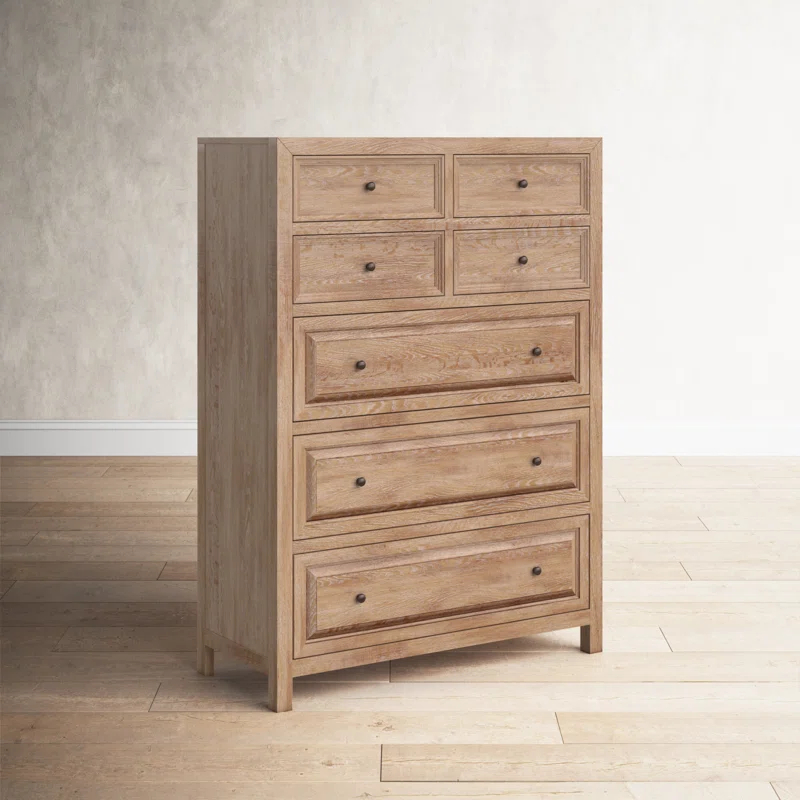 Birch Lane™ Katheryn Solid Wood 42'' W 7 - Drawer Dresser