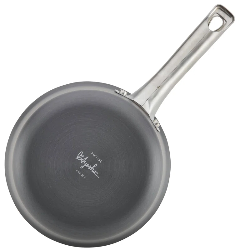 Ayesha Curry Ayesha Curry Home Collection Hard Anodized Nonstick Sauce Pan with Lid, 2 Quart
