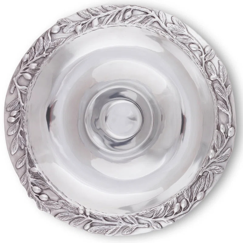Arthur Court Designs Arthur Court Designs Tuscan Aluminum Chips And Dip Platter