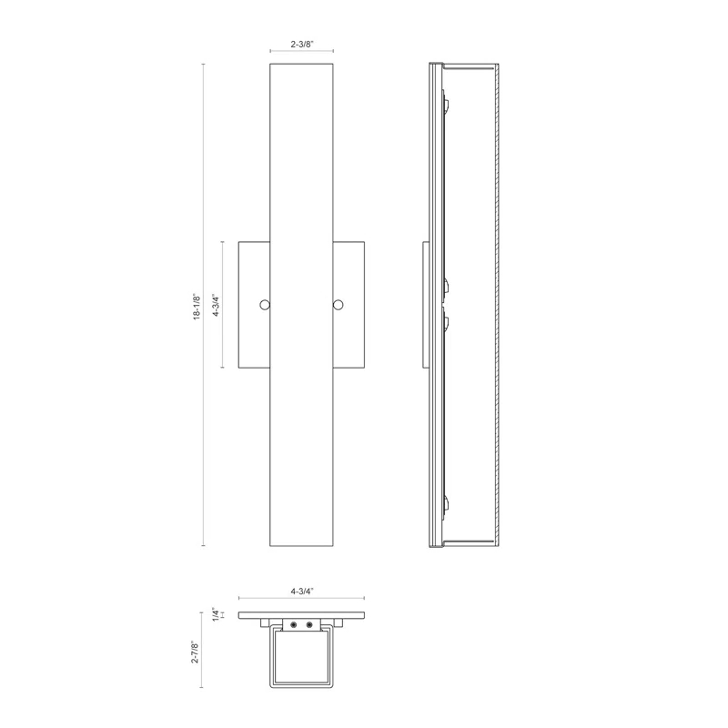 Kuzco Lighting Melville Steel LED Armed Sconce