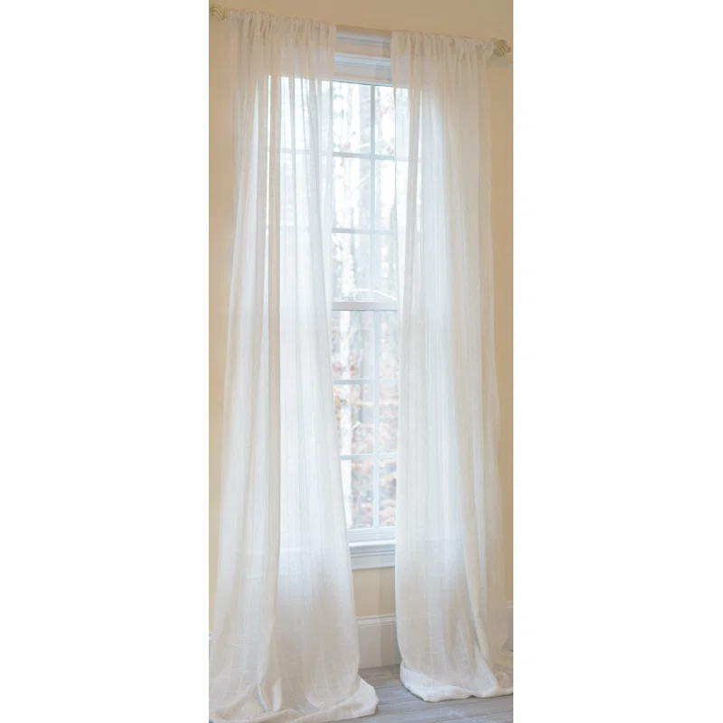 Pompeia Synthetic Sheer Curtain Panel