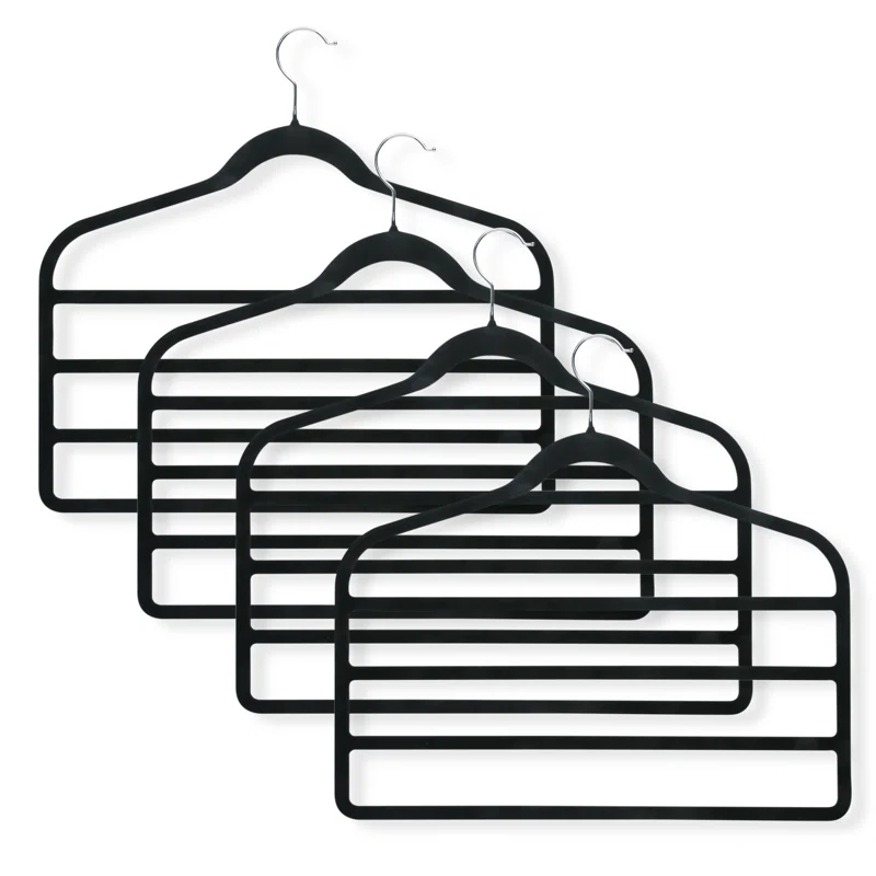 Rebrilliant Itzhak Metal Non-Slip Multi-Layer Hanger (Set of 4)