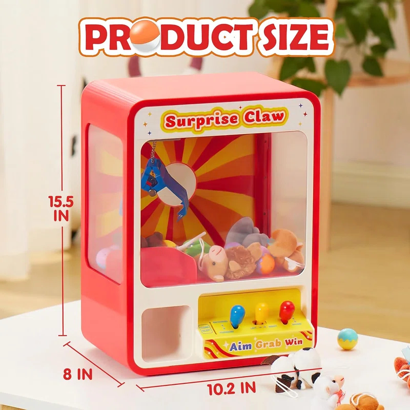 Joyin Claw Machine Arcade Toy with LED Light & Adjustable Sound