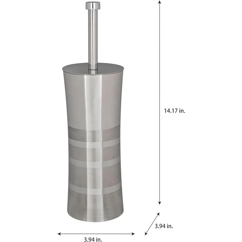 Bath Bliss Bath Bliss Metal Toilet Brush And Holder