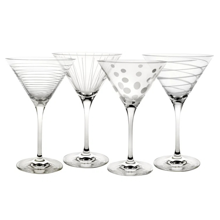 Mikasa Mikasa Cheers 10 oz. Martini Glasses, Set of 4