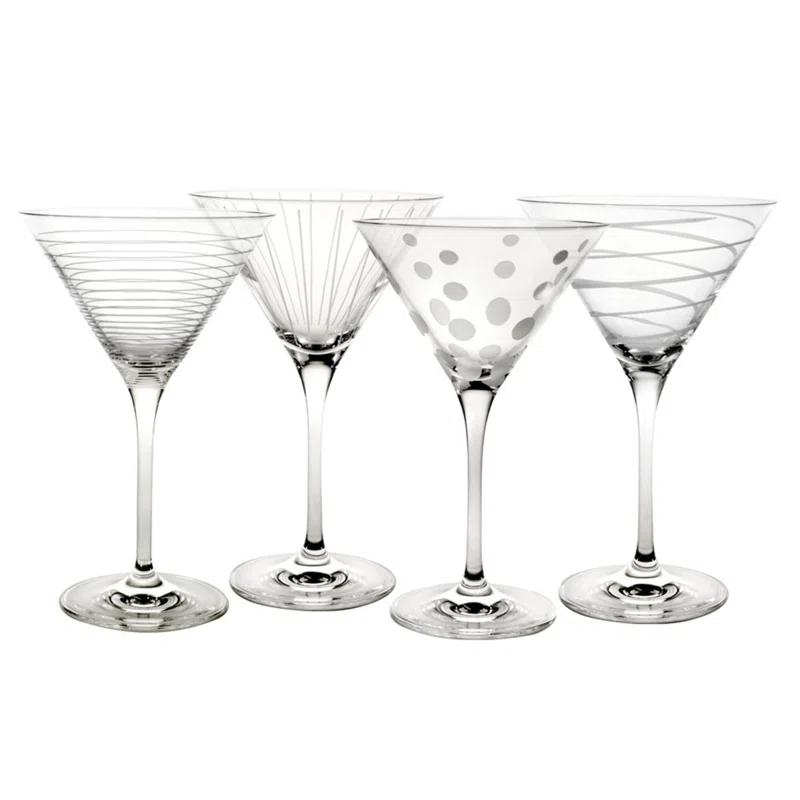 Mikasa Mikasa Cheers 10 oz. Martini Glasses, Set of 4