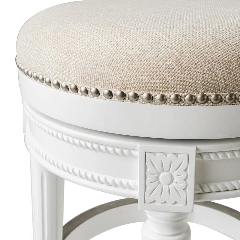 Maven Lane Maven Lane Pullman Backless Stool with Fabric Upholstery