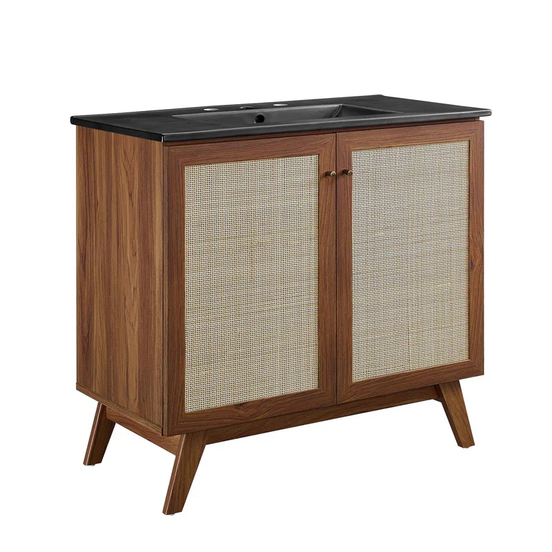 Modway Modway Soma 36'' Free Standing Single Bathroom Vanity with Manufactured Wood Top