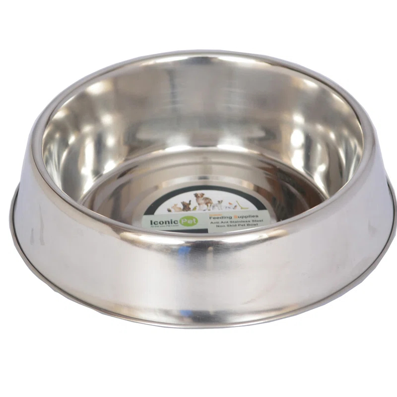 Iconic Pet Anti Ant Non-Skid Pet Bowl (2 Bowls) (Set of 2)