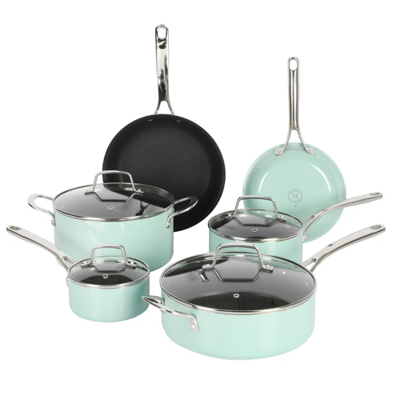 Martha Stewart Martha Stewart 10 - Piece  Aluminum Nonstick Cookware Set