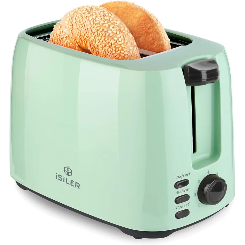 JADOOG 2 Slice Toaster, 1.3 Inches Wide Slot Bagel Toaster With 7 Shade Settings And Double Side Baking