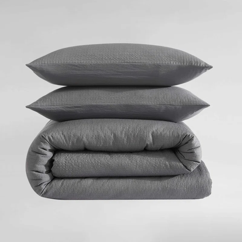 Calvin Klein Calvin Klein Seersucker Reversible 3 Piece Comforter Set