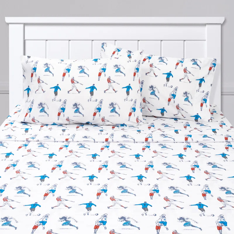 Sweet Home Collection Baseball Sports Kids Bed Sheet Set