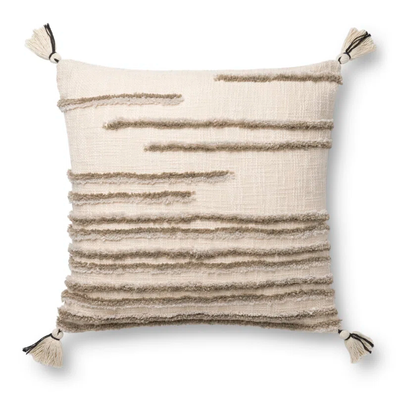 Loloi Rugs Striped Cotton Blend Throw Pillow