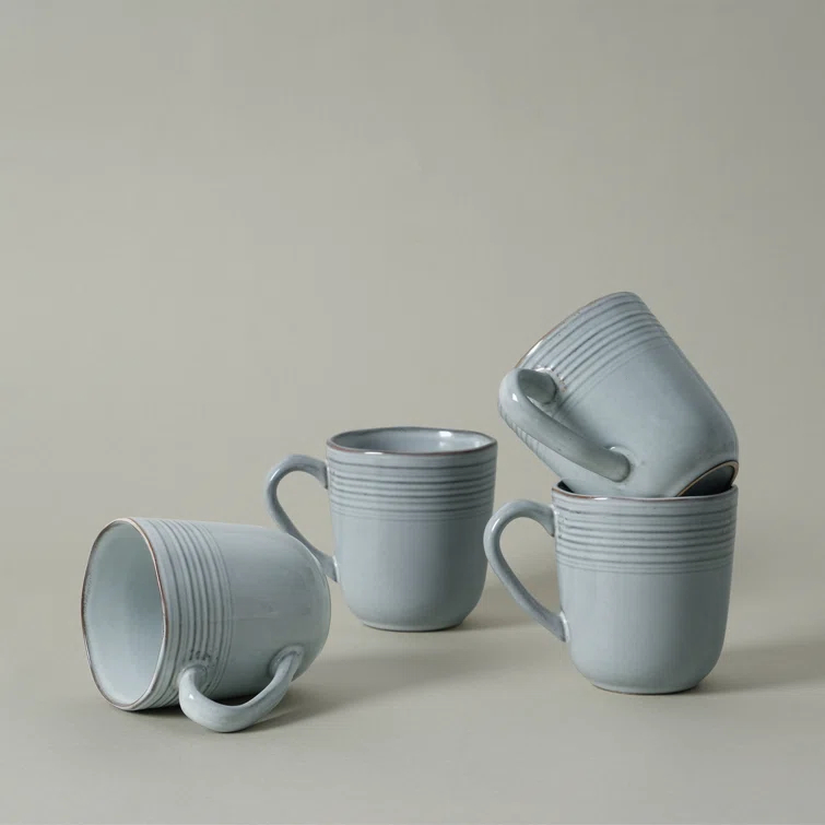 Evansburg 14oz Stoneware Coffee Mug- Service for 4 (Set of 4)
