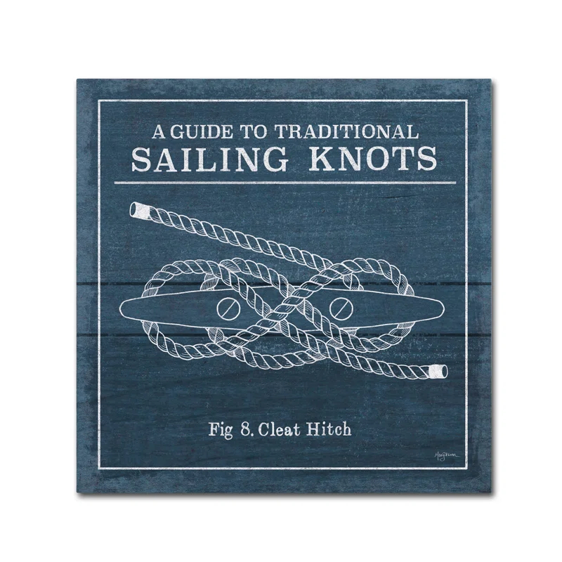 Trademark Fine Art " Vintage Sailing Knots VII " by Mary Urban