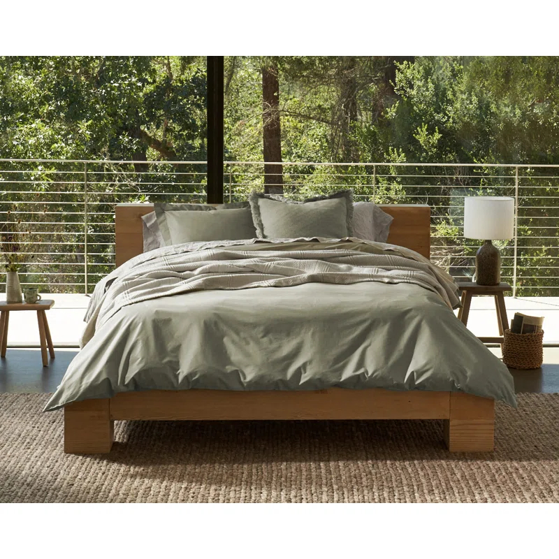 Refined Organic Percale Duvet Cover