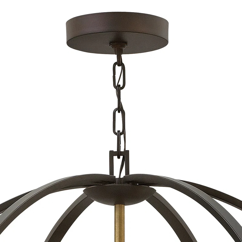Hinkley Euclid 12 - Light Candle Style Globe Chandelier