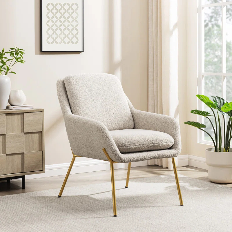 Everly Quinn Contemporary Upholstered Accent Chair