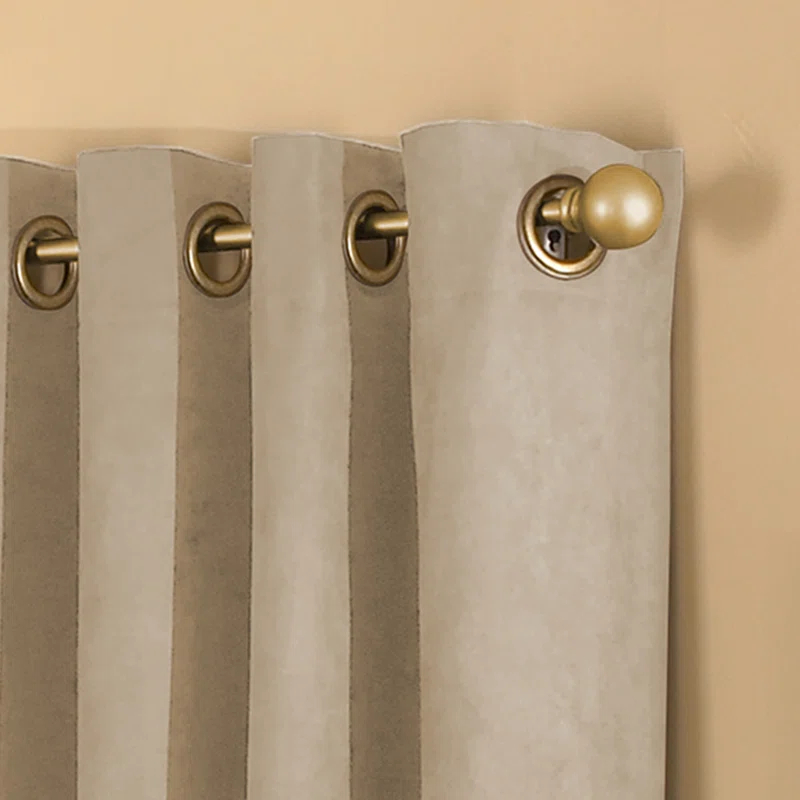 Curtainworks Boehme Solid Room Darkening Grommet Single Curtain Panel
