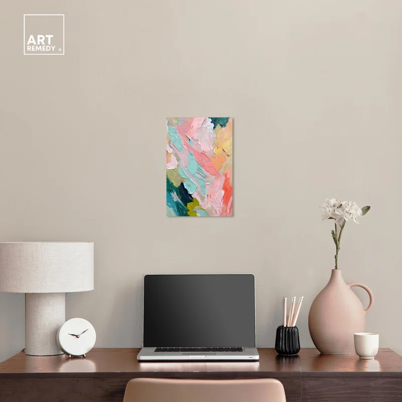 Art Remedy Pastel Layers Canvas Pastel Wall Art by Art Remedy