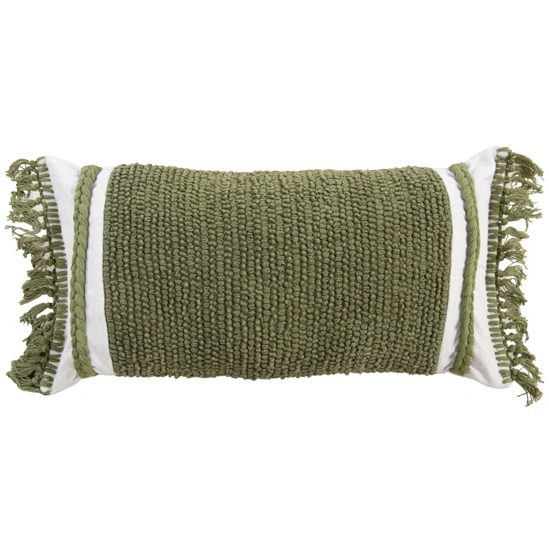 Rizzy Home Fringed Throw Pillow