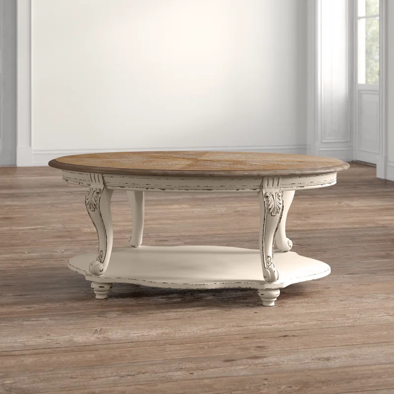 Signature Design By Ashley Casual Realyn Coffee Table White/Brown