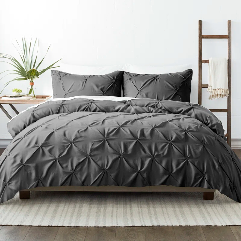 Becky Cameron Pinch Pleat Textured Duvet Cover Set