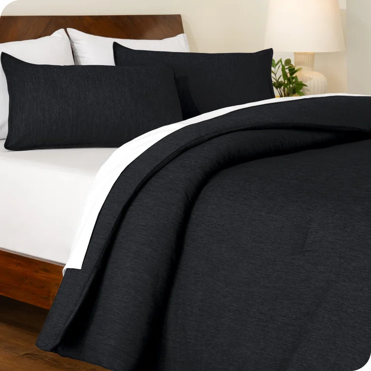 Bare Home Heathered Comforter Set - Ultra-Soft - Goose Down Alternative - All Season Warmth & Reviews | Wayfair