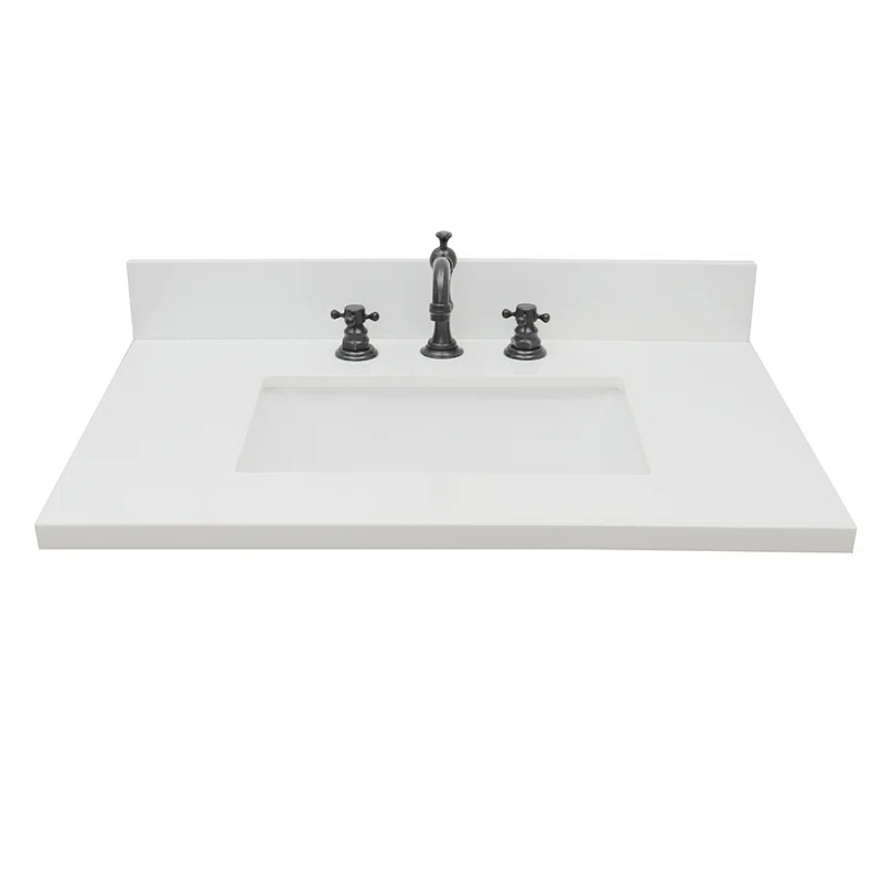 Bellaterra Home 31'' Composite Single Bathroom Vanity Top with Sink