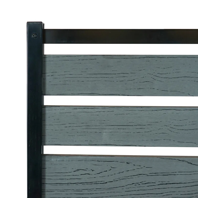 Enclo 48in H x 40in W (2 Panels) No Dig Enclo Vienna Charcoal Color Woodtek Privacy Screen, Outdoor Vinyl Privacy Fence Panel, Privacy Wall for Trash Cans & Air Conditioner Fence, Patio Privacy Screen, EC18018