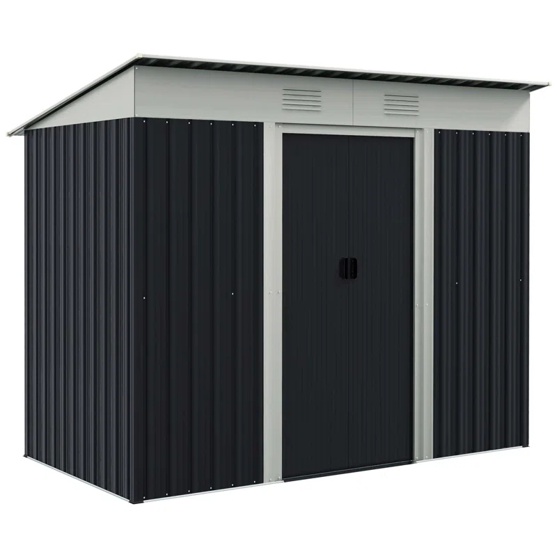 Outsunny 85.5" W x 48" D Storage Shed