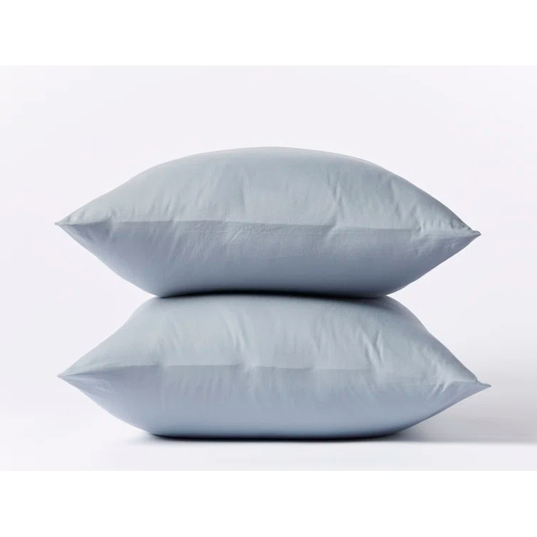 Coyuchi Crinkled Percale Pillowcase - Set of 2 (Set of 2)