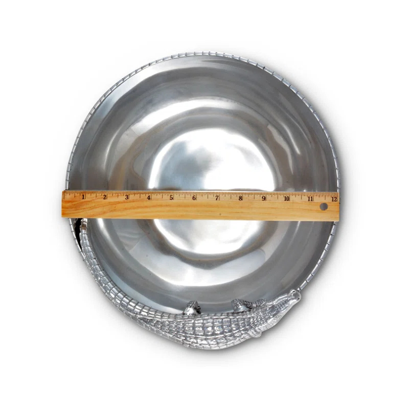 Arthur Court Designs Arthur Court Designs Alligator Aluminum Serving Bowl