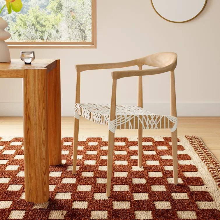 Kazbah Leather Dining Arm Chair