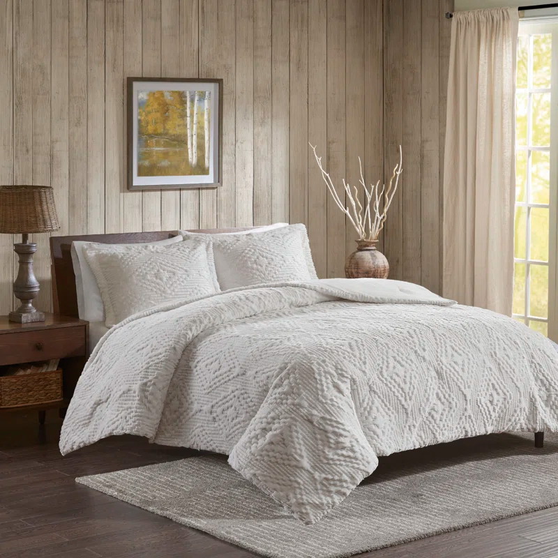 Woolrich Woolrich Teton Embroidered Plush Quilt Set