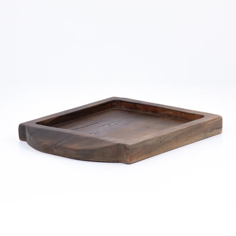Lylah Round Tray - Carbonized Black
