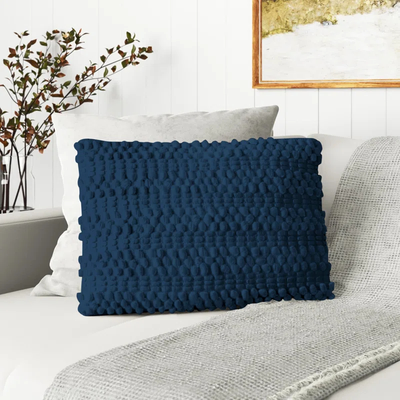 Mina Victory Striped Throw Pillow With Texture