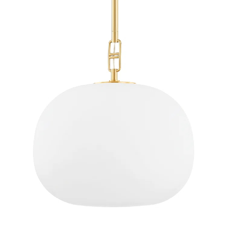 Phuong Pendant Light - Aged Brass / 16" Dia