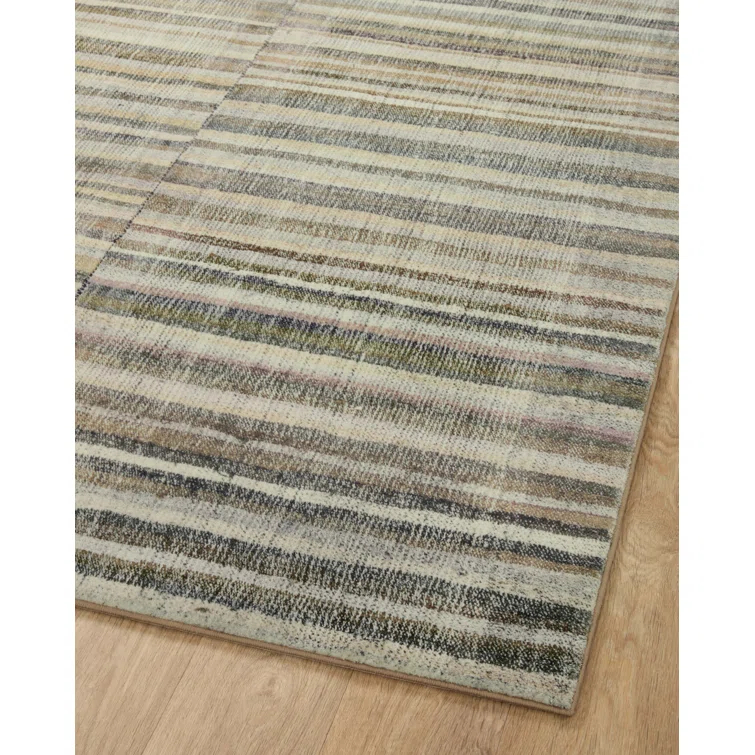 Humphrey Rug by Chris Loves Julia x Loloi - Natural and Moss / 2'3" x 11'6"