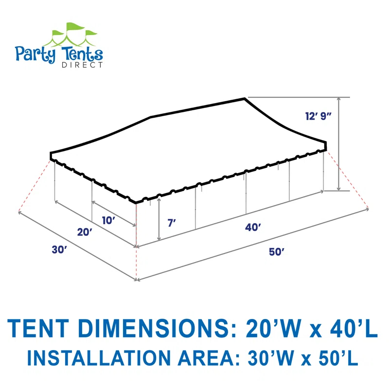 Party Tents Direct Galvanized Party Steel Tent