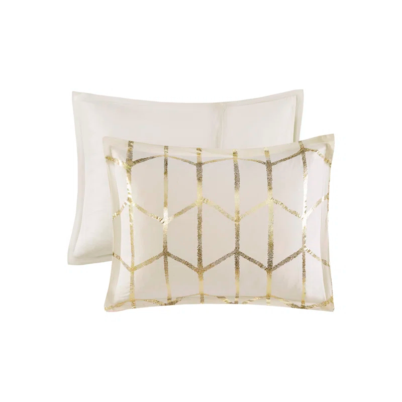 Intelligent Design Raina Metallic Printed Comforter Set