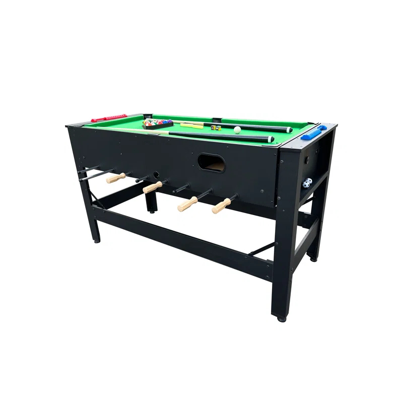KICK Foosball Tables KICK Twain 48" 2-in-1 Swivel Multi Game Table - Billiards & Foosball-Home & Game Room Entertainment