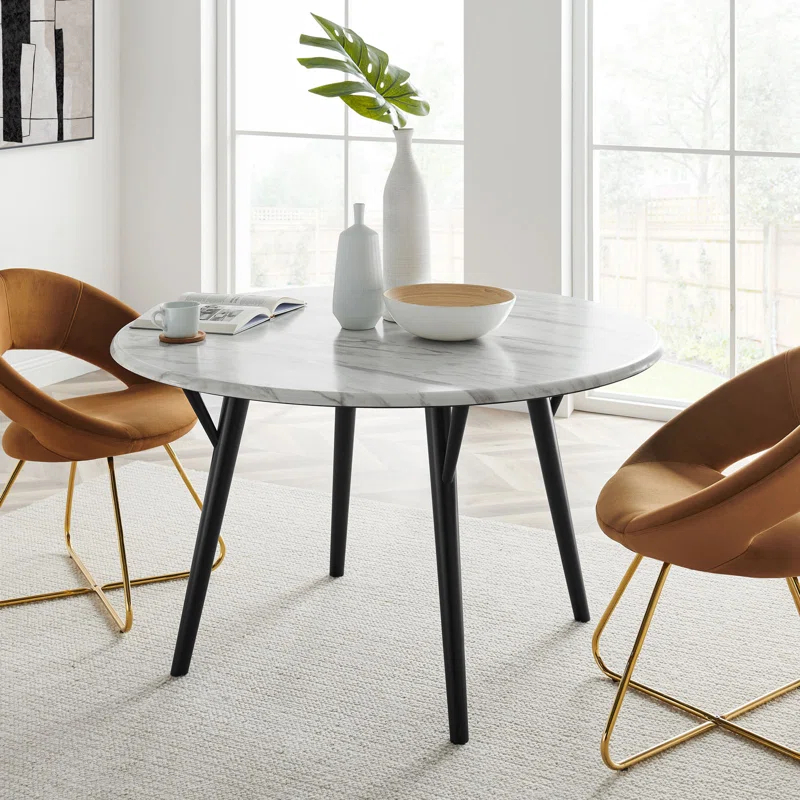 Modway Modway Gallant Round Performance Artificial Marble Dining Table