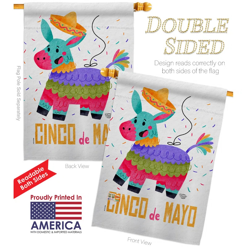 Ornament Collection Double Sided Polyester Cinco De Mayo